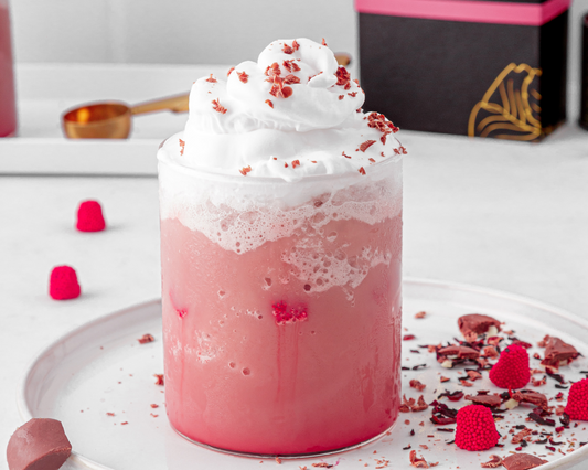 Frozen Raspberry White Hot Chocolate