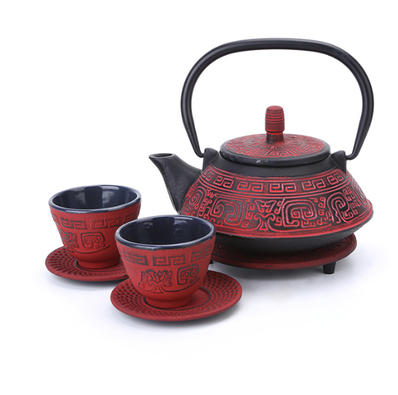 Iron Cast Teapot Set - Cup of Té