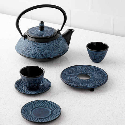 Cast Iron Teapot Set