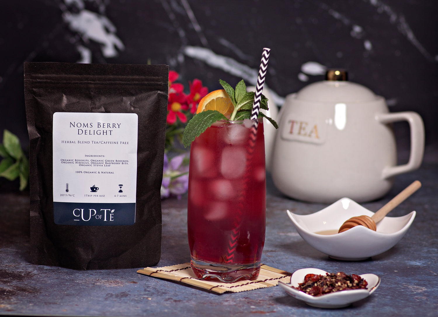 A collection of organic caffeine-free teas!