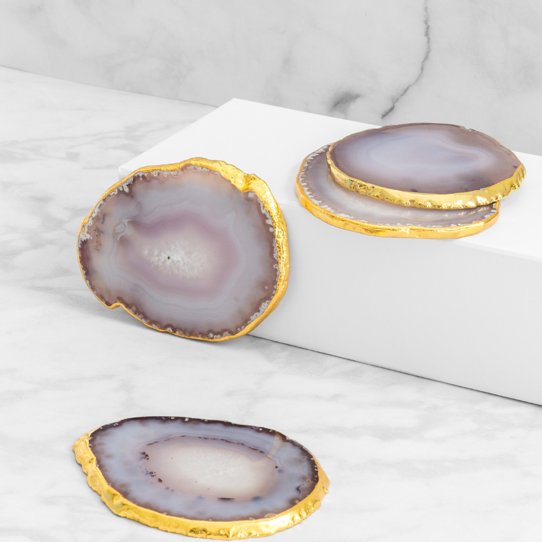 Agate Coaster Set (4ct)