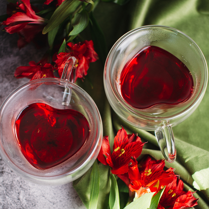 Heart Shaped Teacups Set